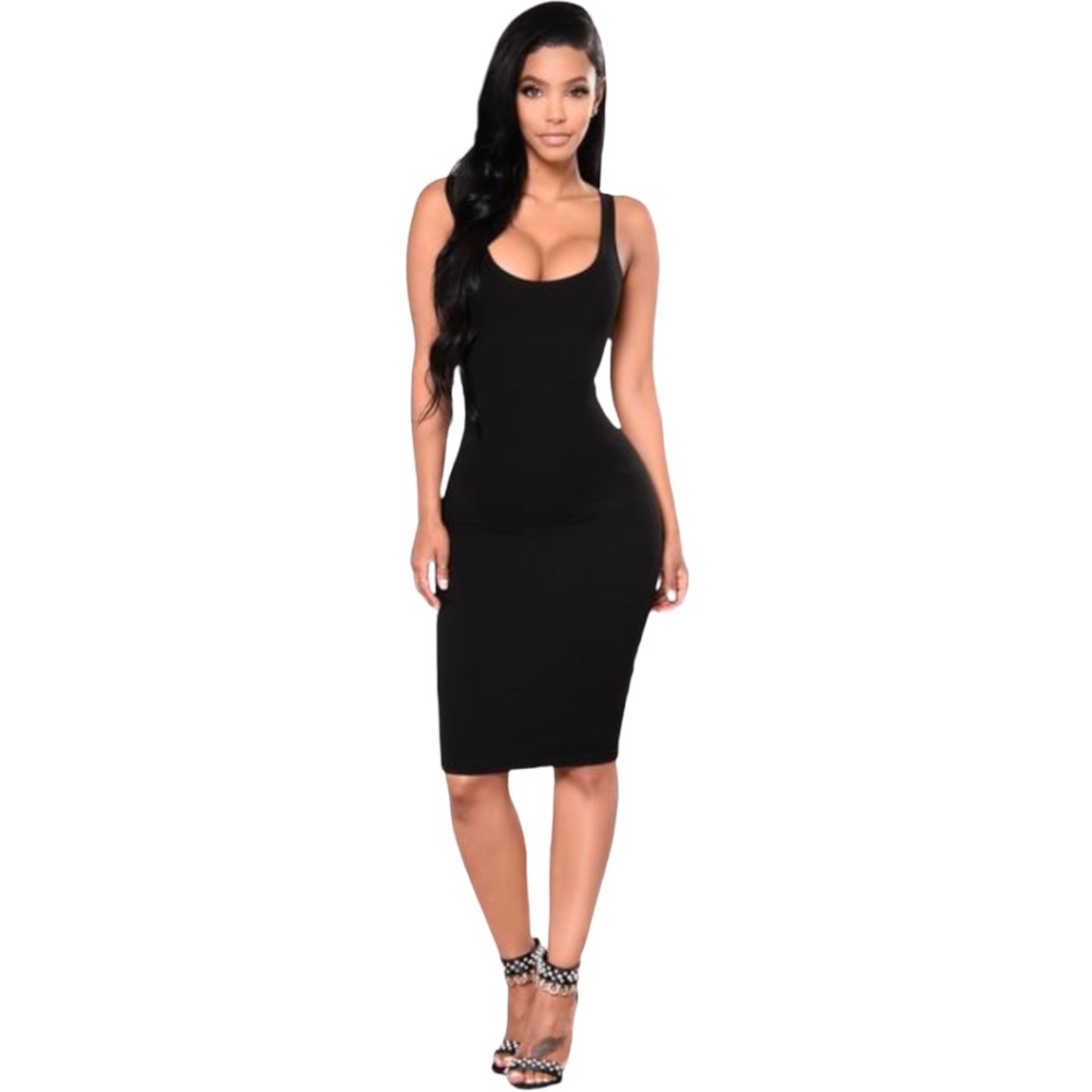 Fashion Nova Julia Black Bodycon Dress